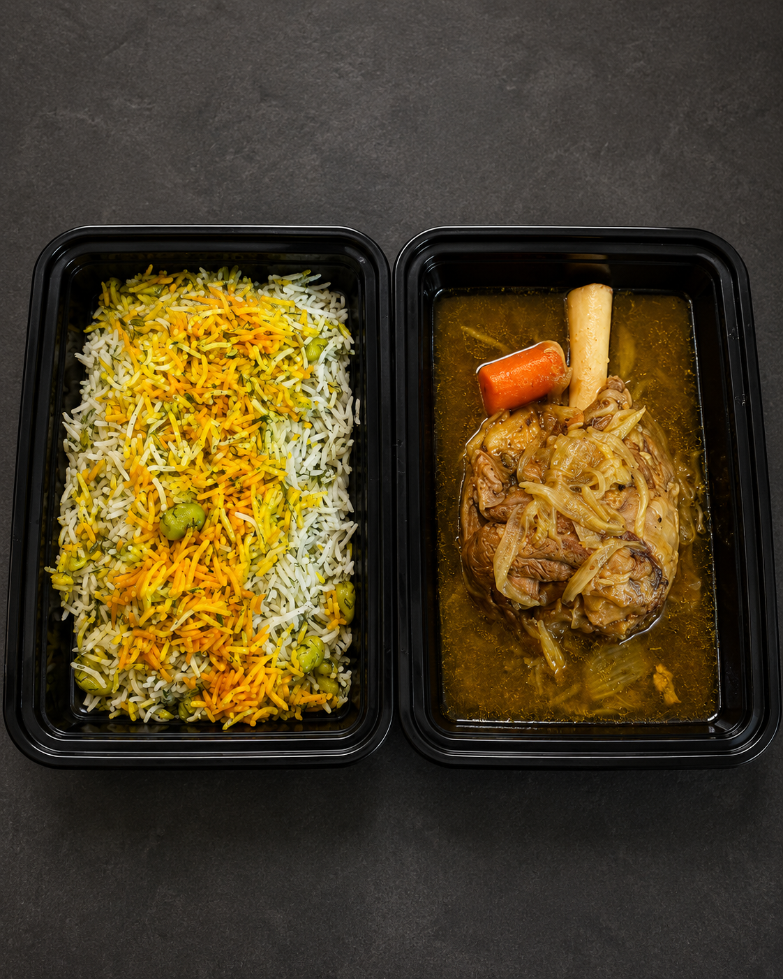 Baghali Polo with Lamb Shank